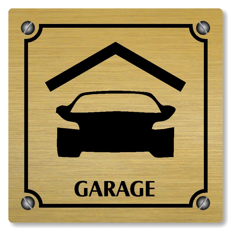 Garage, 118x118mm, zlatá, Kansas